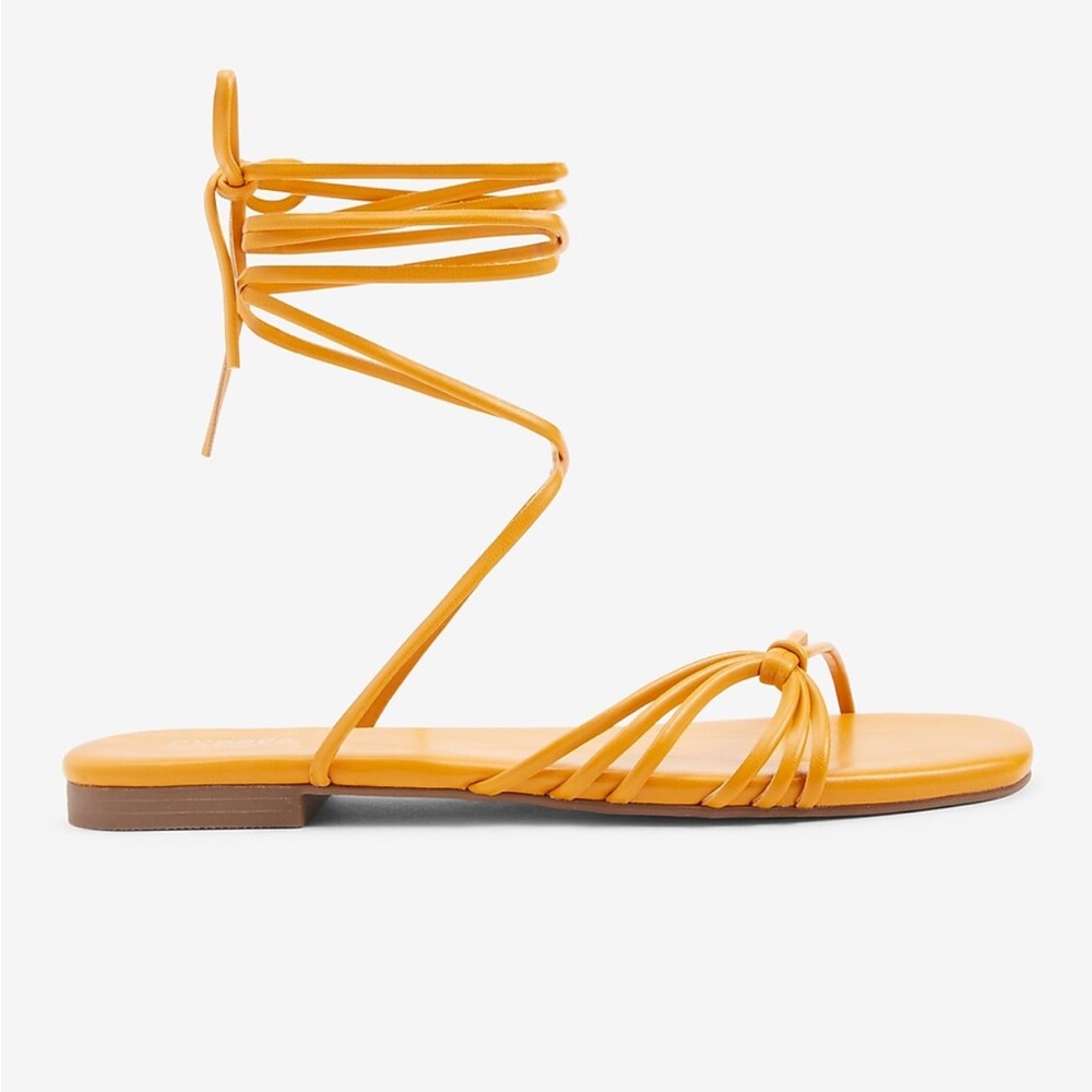 Express Strappy Tie up Sandals size 8